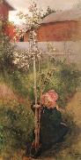 Carl Larsson Apple Blossoms Spain oil painting artist